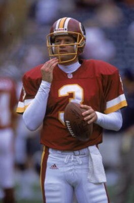 9 Sep 2001:  Jeff George #3 of the Washington Redskins looks on during the game against the San Diego Chargers at Qualcomm Stadium in San Diego, California. The Chargers defeated the Redskins 30-3.Mandatory Credit: Jeff Gross  /Allsport