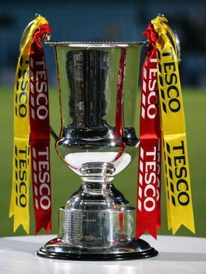 SCUNTHORPE, UNITED KINGDOM - FEBRUARY 26: FA Women's Premier League Cup Trophy pictured before  the FA Women's Premier League Cup Final between Arsenal and Doncaster Rovers Belles at Scunthorpe on February 26, 2009 in Scunthorpe, England.  (Photo by Ross 