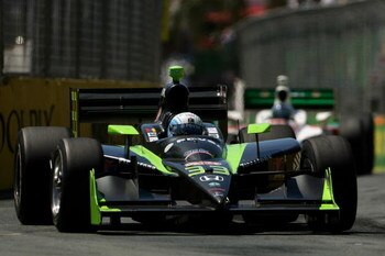 GOLD COAST, AUSTRALIA - OCTOBER 26:  E.J. Viso drives the #33 HVM Racing Dallara Honda during the IRL Indy Car Series Nikon Indy 300 on October 26, 2008 on the Gold Coast, Australia.  (Photo by Robert Cianflone/Getty Images)