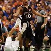 SUNRISE, FL - DECEMBER 29:  Luis Guzman #10 of the Temple Owls reacts after being called for a foul while taking on the Florida Gators in the Orange Bowl Basketball Classic at Bank Atlantic Center on December 29, 2007 in Sunrise, Florida. Florida defeated