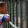 JUPITER, FL - MARCH 3:  Alex Rodriguez #13 of the Dominican Republic watches his team take on the Florida Marlins during an exhibition game at Roger Dean Stadium March 3, 2009 in Jupiter, Florida.  (Photo by Doug Benc/Getty Images)