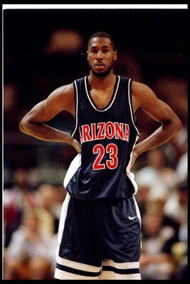 4 Jan 1996:  Michael Dickerson of Arizona University looks on during the Wildcats 99-75 loss to CAL at the Oakland Coliseum in Oakland, California. Mandatory Credit: J.D. Cuban  /Allsport