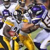MINNEAPOLIS - AUGUST 23:  Rashard Mendenhall #34 of the  Pittsburgh Steelers carries the ball during a preseason NFL game against the Minnesota Vikings at the Hubert H. Humphrey Metrodome  August 23, 2008 in Minneapolis, Minnesota.  (Photo by Tom Dahlin/G