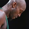 NEW YORK - FEBRUARY 06:  Kevin Garnett #5 of the Boston Celtics looks on against the New York Knicks at Madison Square Garden on February 6, 2009 in New York City. NOTE TO USER: User expressly acknowledges and agrees that, by downloading and/or using this