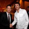 LAS VEGAS - FEBRUARY 17:  (L-R) Jim Nelson, Editor-In-Chief, and Steve Nash attend the NBA All-Star Weekend Party hosted by GQ Magazine and Steve Nash of the Phoenix Suns in the VBar at the Venetian Hotel on February 17, 2007 in Las Vegas, Nevada.  (Photo