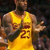 BOSTON, MA - MARCH 6: LeBron James #23 of the Cleveland Cavaliers reacts in the fourth quarter during a game against the Boston Celtics at the TD Banknorth Garden on March 6, 2009 in Boston, Massachusetts. The Celtics won 105-94. NOTE TO USER: User expres