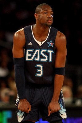 PHOENIX - FEBRUARY 15:  Dwyane Wade #3 of the Eastern Conference looks across the court during the 58th NBA All-Star Game, part of 2009 NBA All-Star Weekend at US Airways Center on February 15, 2009 in Phoenix, Arizona.  NOTE TO USER: User expressly ackno