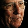 WASHINGTON - OCTOBER 30:  'The Houdini of the Hardwood,' former Boston Celtics player Bob Cousy talks to the news media after attending legendary NBA coach Red Auerbach's viewing at Joseph Gawler's Sons Inc. funeral home October 30, 2006 in Washington, DC