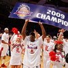 NEW YORK - MARCH 14:  Andre McGee #33 of the Louisville Cardinals celebrates after defeating the Syracuse Orange during to win championship game of the Big East Tournament at Madison Square Garden on March 14, 2009 in New York City.  (Photo by Jim McIsaac