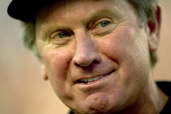 COLUMBIA, SC - SEPTEMBER 1:  Coach Steve Spurrier of the South Carolina Gamecocks waits for the start of his game against the University of Central Florida Golden Knights on September 1, 2005 at Williams-Brice Stadium in Columbia, South Carolina.  (Photo 