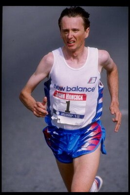 1 Mar 1992:  John Treacy of Ireland runs in the Los Angeles Marathon in Los Angeles, California.  Treacy won the race. Mandatory Credit: Mike Powell  /Allsport