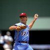 SAN DIEGO - 1986:  Steve Carlton #32 of the Philadelphia Phillies pitches during the 1986 season MLB game against the San Diego Padres at Jack Murphy Stadium in San Diego, California.  (Photo by Stephen Dunn/Getty Images) 