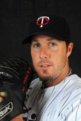 FORT MYERS, FLORIDA - FEBRUARY 23: Joe Nathan #36 of the Minnesota Twins poses during photo day at the Twins spring training complex February 23, 2008 in Fort Myers, Florida. (Photo by Rob Tringali/Getty Images)