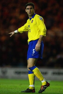 MIDDLESBROUGH - FEBRUARY 3:  Martin Keown of Arsenal in action during the Carling Cup semi final, second leg match between Middlesbrough and Arsenal on February 3, 2004 at the Riverside Stadium in Middlesbrough, England.  Middlesbrough won the match 3-1. 