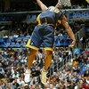 LOS ANGELES - FEBRUARY 14:  Fred Jones #20 of the Indiana Pacers goes up for a dunk in route to winning the Sprite Rising Stars Slam Dunk Competition, part of the 53rd NBA All-Star weekend on February 14, 2004 at the Staples Center in Los Angeles, Califor