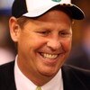 BOSTON - JUNE 17:  Executive Director of Basketball Operations Danny Ainge of the Boston Celtics celebrates after defeating the Los Angeles Lakers in Game Six of the 2008 NBA Finals on June 17, 2008 at TD Banknorth Garden in Boston, Massachusetts. NOTE TO