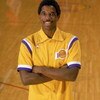 LOS ANGELES - 1988:  NBA All Star A.C. Green #45 of the Los Angeles Lakers poses for a portrait on the court at the Great Western Forum in Los Angeles, California in 1988. (Photo by: Mike Powell/Getty Images)