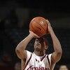 LOS ANGELES - DECEMBER 11:  Brandon Brooks #0 of USC shoots a free throw against Cal State Fullerton during the game on December 11, 2002 at the Sports Arena in Los Angeles, California.  USC won 78-63.  (Photo by Jeff Gross/Getty Images)