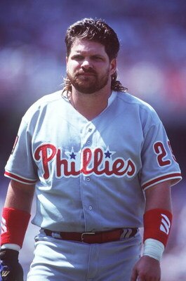 3 JUL 1994:  JOHN KRUK OF THE PHILADELPHIA PHILLIES DURING THE VISIT TO THE LOS ANGELES DODGERS AT DODGER STADIUM. Mandatory Credit: AL BELLO/ALLSPORT