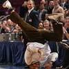 NEW YORK - MARCH 20:  Actor Anthony Anderson breakdances to entertain the crowd during a timeout in the game between the Sacramento Kings and the New York Knicks on March 20, 2009 at Madison Square Garden in New York City. NOTE TO USER: User expressly ack
