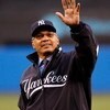 NEW YORK - APRIL 01:  Hall of famer Reggie Jackson  formerly of the New York Yankees waves to fans after throwing out the first pitch during Opening Day against the Toronto Blue Jays at Yankee Stadium April 1, 2008 in the Bronx borough of New York City.  