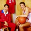 18 Jan 1988:  Vinnie Del Negro of the North Carolina State Wolfpack poses with coach Jim Valvano at Reynolds Coliseum in Raleigh, North Carolina. Mandatory Credit: Allsport  /Allsport