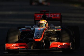 MELBOURNE, AUSTRALIA - MARCH 29:  Lewis Hamilton of Great Britain and McLaren Mercedes drives during the Australian Formula One Grand Prix at the Albert Park Circuit on March 29, 2009 in Melbourne, Australia.  (Photo by Robert Cianflone/Getty Images)