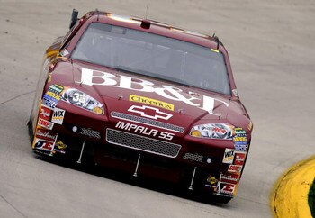 MARTINSVILLE, VA - MARCH 27: Clint Bowyer, driver of the #33 BB&T Chevrolet, drives during practice for the NASCAR Sprint Cup Series Goody's Fast Pain Relief 500 at the Martinsville Speedway on March 27, 2009 in Martinsville, Virginia.  (Photo by Rusty Ja
