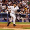 NEW YORK - SEPTEMBER 21: Derek Jeter #2 of the New York Yankees runs to first base against the Baltimore Orioles during the last regular season game at Yankee Stadium on September 21, 2008 in the Bronx borough of New York City. The Yankees are playing the