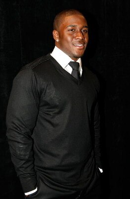 NEW YORK - FEBRUARY 16:  Reggie Bush of the New Orleans Saints backstage at the Tracy Reese Fall 2009 fashion show during Mercedes-Benz Fashion Week in the Salon at Bryant Park on February 16, 2009 in New York City.  (Photo by Amy Sussman/Getty Images for