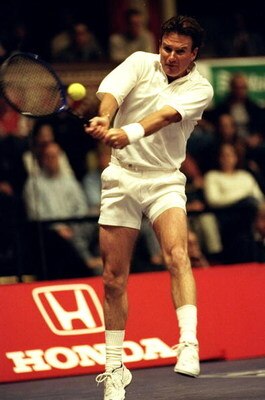 2 Dec 1999:  Jimmy Connors of the USA in action during the ATP Seniors Honda Challenge held at the Royal Albert Hall in London, England.  \ Mandatory Credit: Tom Shaw /Allsport