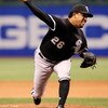 ST PETERSBURG, FL - OCTOBER 02:  Relief pitcher Octavio Dotel #26 of the Chicago White Sox pitches against the Tampa Bay Rays in Game 1 of the American Leaugue Divisional Series at Tropicana Field on October 2, 2008 in St. Petersburg, Florida. The Rays de