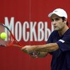 MOSCOW - OCTOBER 11:  Fabrice Santoro of France in action in his match against Igor Kunitsyn of Russia during day six of the Kremlin Cup Tennis at the Olympic Stadium on October 11, 2008 in Moscow, Russia.  (Photo by Julian Finney/Getty Images)