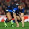 MANCHESTER, UNITED KINGDOM - MARCH 11:  Adriano of Inter Milan looks on dejectedly during the UEFA Champions League Round of Sixteen, Second Leg match between Manchester United and Inter Milan at Old Trafford on March 11, 2009 in Manchester, England.  (Ph