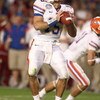 MIAMI - JANUARY 08:  Tim Tebow #15 of the Florida Gators looks to pass the ball during the FedEx BCS National Championship Game against the Oklahoma Sooners at Dolphin Stadium on January 8, 2009 in Miami, Florida.  (Photo by Donald Miralle/Getty Images)