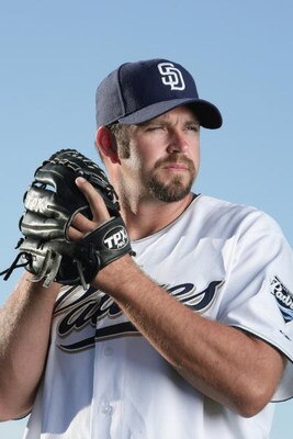 PEORIA, AZ - FEBRUARY 24:  Heath Bell #21 of the San Diego Padres poses during photo day at Peoria Stadium on February 24, 2009 in Peoria, Arizona. (Photo by Donald Miralle/Getty Images)