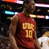 LOS ANGELES, CA - MARCH 14:  Guard DeMar DeRozan #10 of the USC Trojans reacts during the game against the Arizona State Sun Devils in the Pacific Life Pac-10 Men's Basketball Tournament Championship Game at the Staples Center on March 14, 2009 in Los Ang