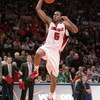 NEW YORK - MARCH 14:  Earl Clark #5 of the Louisville Cardinals makes a layup against the Syracuse Orange during the championship game of the Big East Tournament at Madison Square Garden on March 14, 2009 in New York City. (Photo by: Michael Heiman/Getty 