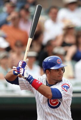 MESA, AZ - MARCH 03:  Aramis Ramirez #16 of the Chicago Cubs bats against the Oakland Athletics during the spring training game at HoHoKam Park on March 3, 2009 in Mesa, Arizona. The Cubs defeated the A's 6-4.  (Photo by Christian Petersen/Getty Images)
