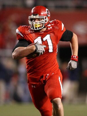SALT LAKE CITY - NOVEMBER 22:  Paul Kruger #11  of the Utah Utes returns an interception against the BYU Cougarsat Rice-Eccles Stadium on November 22, 2008 in Salt Lake City, Utah.  (Photo by Jonathan Ferrey/Getty Images)