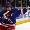 NEW YORK - APRIL 07:  Chris Drury #23 of the New York Rangers celebrates his second period goal against the Montreal Canadiens on April 7, 2009 at Madison Square Garden in New York City.  (Photo by Jim McIsaac/Getty Images)
