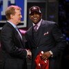 NEW YORK - APRIL 25:  NFL Commissioner Roger Goodell poses with with San Francisco 49ers #10 draft pick Michael Crabtree at Radio City Music Hall for the 2009 NFL Draft on April 25, 2009 in New York City  (Photo by Jeff Zelevansky/Getty Images)