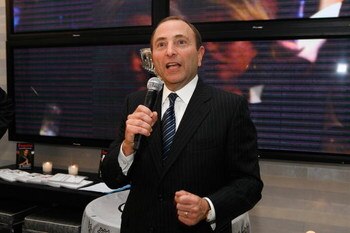 NEW YORK - OCTOBER 2:  NHL Commissioner Gary Bettman attends the NHL and Esquire season launch party at Esquire North on October 2, 2007 in New York City.  (Photo by Amy Sussman/Getty Images for NHL)