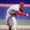 Pitcher Larry Andersen of the Philadelphia Phillies pitches in a game at Veterans Stadium in Philadelphia on August 15th, 1993. Mandatory Credit: Gary Newkirk/ALLSPORT