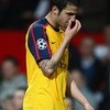 MANCHESTER, UNITED KINGDOM - APRIL 29:  Cesc Fabregas of Arsenal walks off the pitch dejectedly at the end of the UEFA Champions League Semi Final First Leg match between Manchester United and Arsenal at Old Trafford on April 29, 2009 in Manchester, Engla