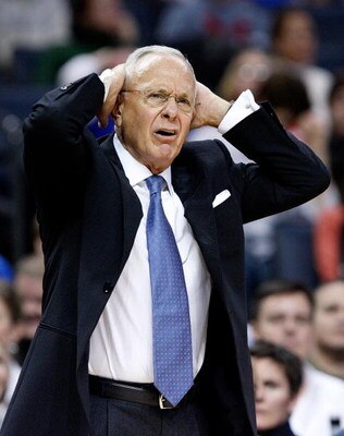 CHARLOTTE, NC - DECEMBER 13: Head coach Larry Bown of the Charlotte Bobcats reacts to a call against the Detroit Pistons during their game at Time Warner Cable Arena on December 13, 2008 in Charlotte, North Carolina. NOTE TO USER: User expressly acknowled