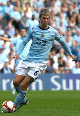 MANCHESTER, UNITED KINGDOM - AUGUST 24:  Michael Johnson of Manchester City during the Barclays Premier League match between Manchester City and West Ham United at The City of Manchester Stadium on August 24, 2008 in Manchester, England.  (Photo by Phil C