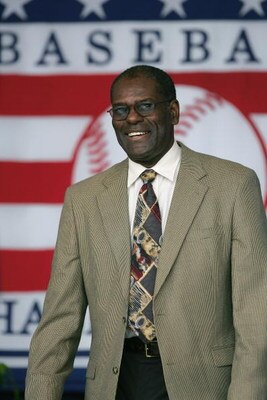 COOPERSTOWN, NY - JULY 31: Hall of Famer Bob Gibson attends the Baseball Hall of Fame Induction ceremony on July 31, 2005 at the Clark Sports Complex in Cooperstown, New York.  (Photo by Ezra Shaw/Getty Images)
