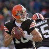CLEVELAND - NOVEMBER 23:  Quarterback Brady Quinn #10 of the Cleveland Browns looks to pass the ball during the NFL game against the Houston Texans at Cleveland Browns Stadium on November 23, 2008 in Cleveland, Ohio.  (Photo by Andy Lyons/Getty Images)