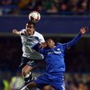 LONDON, ENGLAND - APRIL 22: Tim Cahill of Everton heads the ball next to Ashley Cole of Chelseaduring the Barclays Premier League match between Chelsea and Everton at Stamford Bridge on April 22, 2009 in London, England.  (Photo by Phil Cole/Getty Images)